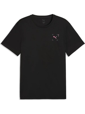 Siyah Erkek Puma M Run Illustration Graphic Erkek T-Shirt Model Kodu: 52844601SIYAH
