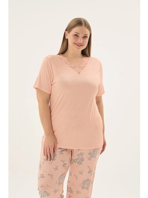 Sevim 17747 Kadın Bıg Sıze Kısa Pijama Takım