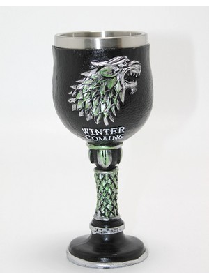 MiraLive Game Of Thrones House Stark 3D Kabartmalı Çelik Kadeh Bardak