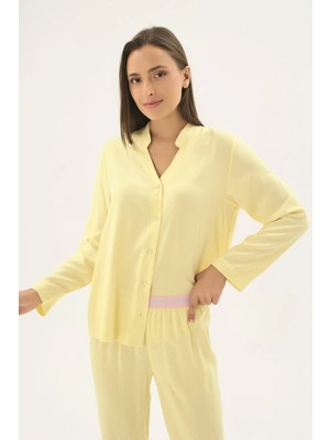 Sevim 17465 Kadın Düğmeli Pijama Takım