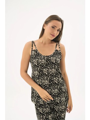 Sevim 17620 Kadın Geniş Askılı Pijama Takım