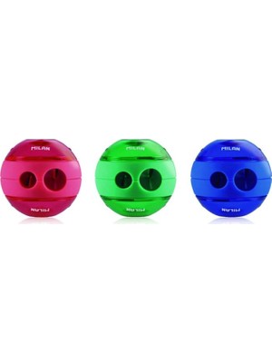 Milan Sphere Hazneli Çiftli Kalemtraş Asorti ML-20156212 Tekli (1 Adet)