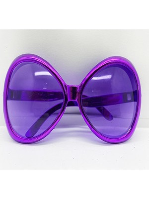 Trend Movira Mor Renk Yeşilçam Nostalji 80LI Yıllar 90LI Yıllar Parti Gözlüğü 7X16 cm