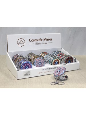 MiraLive Taşlı El Aynası Anahtarlık Model 2