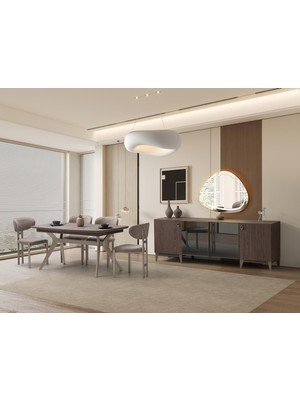 Erezoğulları Mobilya Bergamo Modern Dolaplı Çekmeceli Aynasız Konsol 200*50*78