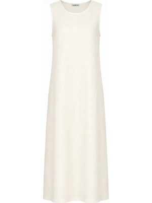 Armine Vual Içlik Elbise Ekru