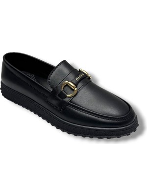 Cakgo Ayzen 1091-26 Cilt Deri Tokalı Anatomik Taban Kadın Babet