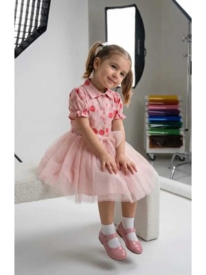 ministok Cherry Blüz Tütü Etekli Ikili Kız Çocuk Takım