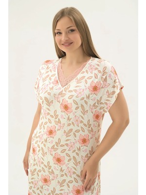 Sevim 17387 Kadın Bıg Sıze Uzun Gecelik