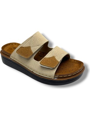 Apella Elit 801-26 Süet Çift Crıtlı Ultra Soft Anatomik Kadın Terlik