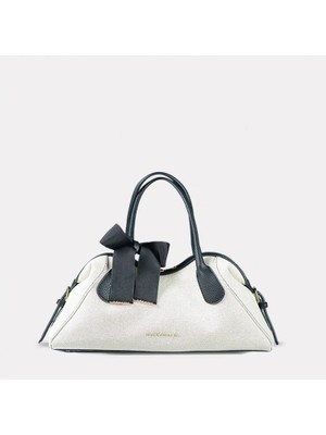 Black Ribbon Swan Tote Bag