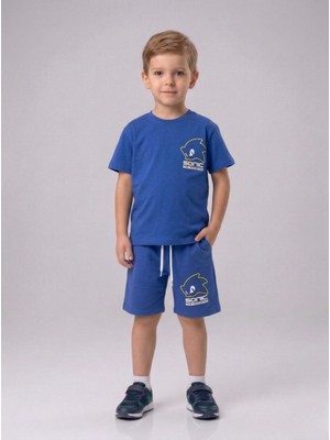 Jeliboom Erkek Çocuk Sonic The Hedgehog Baskılı Şortlu Takım