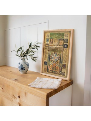 Pegziz Hilye-I Şerif Çerçeveli Dini Tablo Islami Duvar Tablosu