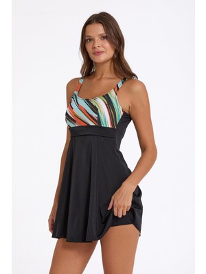 Argento Çok Renkli Elbise Mayo 0341-3012