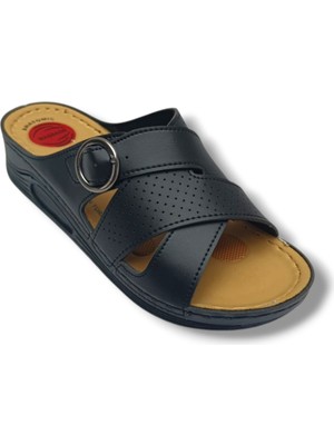 Serra 1161-26 Anatomik Masaj Taban Kemer Tokalı Kadın Terlik