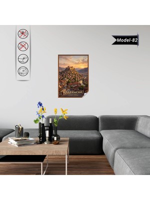 Akıllı Kağıt Türkiye Iller Tablo - Poster Kastamonu (Model-82)