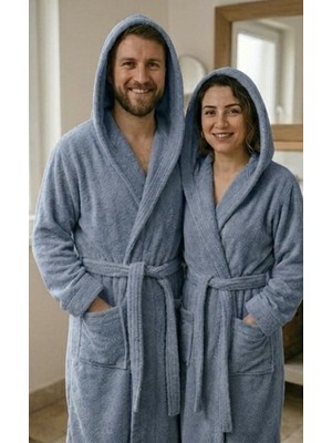 Battal Boy Geniş Kalıp %100 Pamuk Kadın &erkek Bornozu