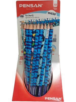 Pensan Balık Flimli Kurşun Kalem HB (72 Li Paket) Pe96030/72