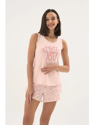 Sevim 17657 Kadın Baskılı Şort Takım