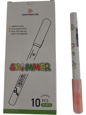  brons marker kalem ışıltılı ateş kırmızı s-r107 (10 lu paket)