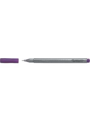 Faber-Castell Grip Finepen Keçe Uçlu Kalem 0,4 Mm Açık Mor 151637 (10 Lu Paket)