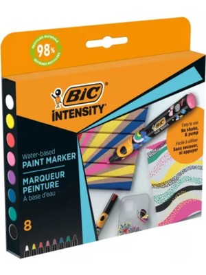 Bic İntensity Paint Marker Kalem 8 Renk Vivid Tonlar 527430