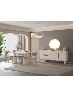 Erezoğulları Mobilya Vizyon Modern Dolaplı Çekmeceli Aynasız Konsol 180*45*85