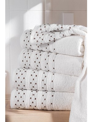 Isessia 4'lü Aile Banyo Havlu Seti (Hamam Takımı) Pamuk 2 Adet 50X90 ve 2 Adet 70X140 Havlu