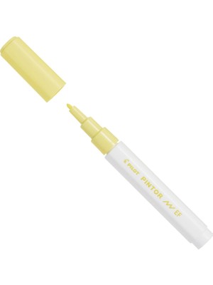  pilot pintor keçeli markör dekor boya kalemi (ef) pastel sarı sw-pt-ef-py (6 lı paket)