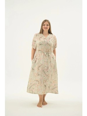 Sevim 17478 Kadın Bıg Sıze Uzun Gecelik