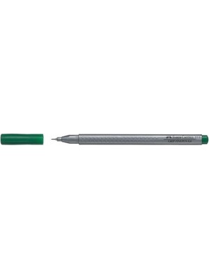 Faber-Castell Grip Finepen Keçe Uçlu Kalem 0,4 Mm Zümrüt Yeşili 151663 (10 Lu Paket)