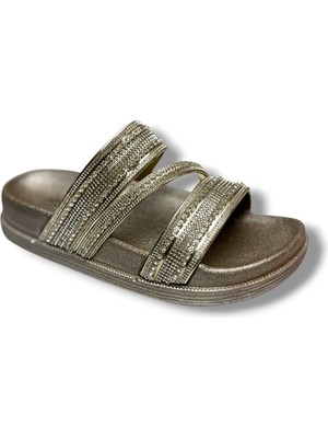 Apella Inci 805-26 Simli Taşlı Ultra Soft Anatomik Kadın Terlik