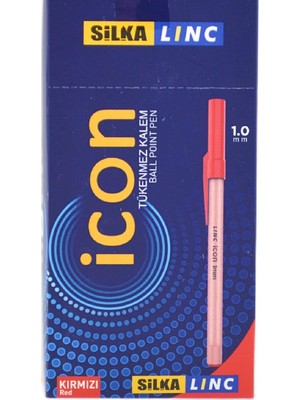 Silka Linc İcon Tükenmez Kalem 1 Mm Kırmızı (50 Li Paket)