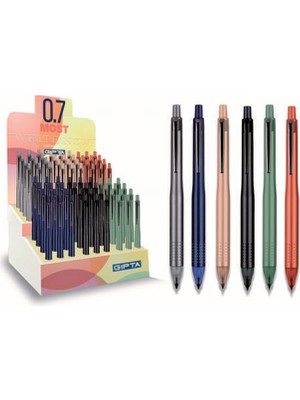  gıpta versatil kalem-most 4 renk 0.7 mm k1978 (72 li paket)