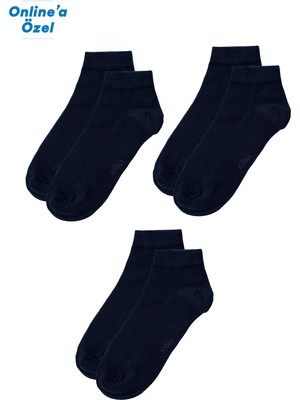 Kiğılı 3'lü Pamuklu Esnek Spor Çorap Seti