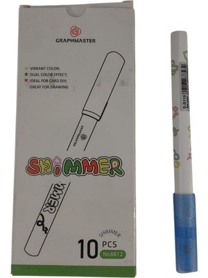  brons marker kalem ışıltılı lacivert s-b118 (10 lu paket)