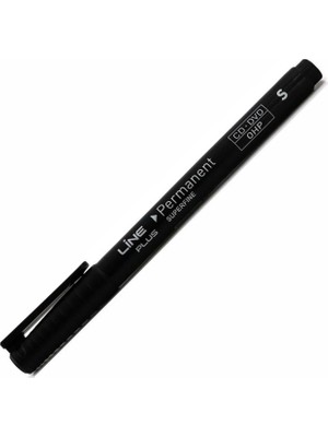 Lineplus Asetat Kalemi Permanent S Seri Siyah 10778 (12 Li Paket)