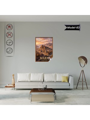 Akıllı Kağıt Türkiye Iller Tablo - Poster Kars (Model-83)