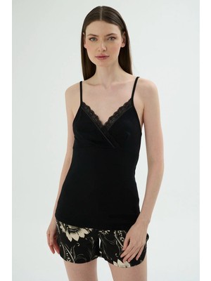 Sevim 17767 Kadın Ince Askılı Şort Takım