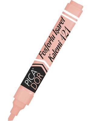 Picador Fosforlu Kalem Highlighter Marker Pastel Pembe 421 (10 Lu Paket)