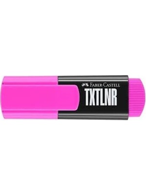 Faber-Castell Mini Textliner Fosforlu Kalem Pembe 154228 (10 Lu Paket)