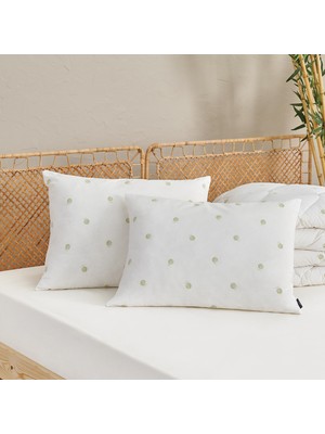 Puffy Gronn Bambu Yastık 2 Adet