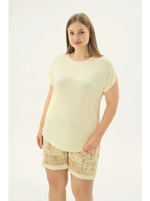 Sevim 17668 Kadın Bıg Sıze Şort Takım