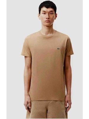 Lacoste Bisiklet Yaka Bej Regular Fit