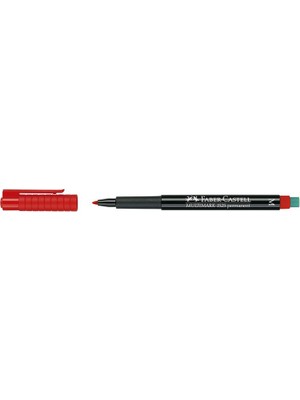 Faber-Castell Asetat Kalemi Permanent M Seri Kırmızı 15 25 21 (10 Lu Paket)