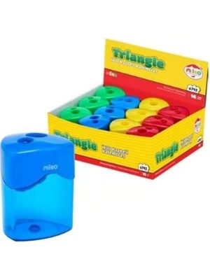 Mileo Kalemtraş Triangle İkili Hazneli 6743 (24 Lü Paket)