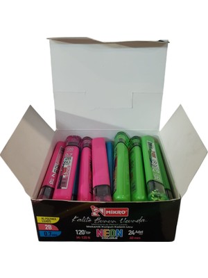 Mikro Min 60 Mm Neon 120 Li 0.7 Mm Versatil Kalem Ucu M-120N (24 Tüp)