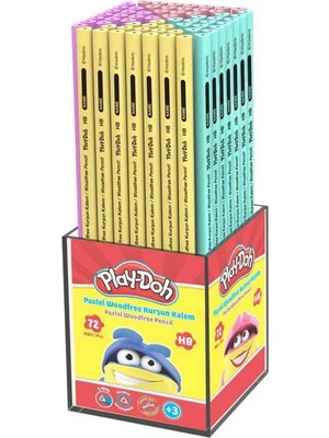 Play-Doh Kurşun Kalem Woodfree Pastel Kk021 (72 Li Paket)