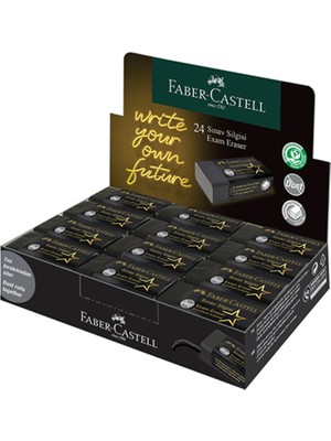 Faber-Castell Sınav Silgisi Black Edition 5130 187241 (24 Lü Paket)