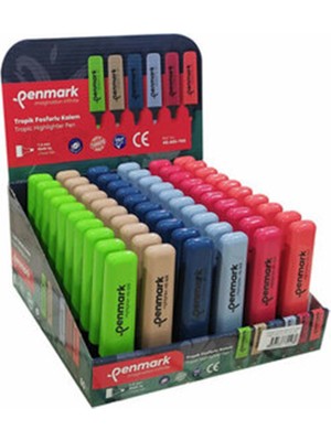 Penmark Fosforlu Kalem Tropik Renkler (60 Lı Stand)